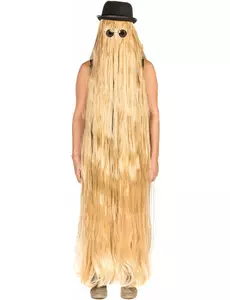 Perruque extra longue blonde adulte