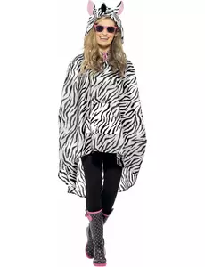 Poncho zèbre adulte
