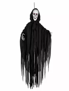 Halloweenskelet met licht, geluid en animatie 90 cm
