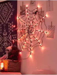 Toile d'araignée lumineuse LED 1m