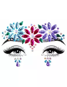Bijoux pour visage adhésifs dahlia