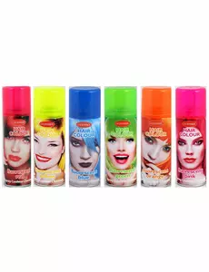 Bombe couleur fluo pour cheveux 125 ml, Couleur: Jaune fluorescent