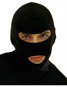 cagoule noire pour adulte