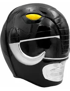 Power Rangers™ helm voor volwassenen zwart