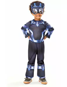 Black Panther Spidey™ kostuum, Maat: 2–3 jaar (83 tot 97 cm)