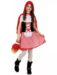 Déguisement chaperon rouge basique fille, Taille: 4–6 ans (110–120 cm)