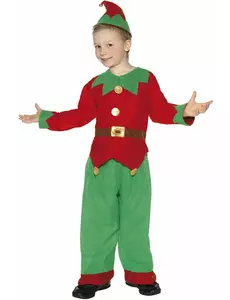 Déguisement elfe garçon Noël, Taille: 7–9 ans (130/143 cm)