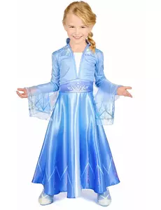 Elsa Frozen 2™ deluxe meisjeskostuum, Maat: 7–8 jaar (124–136 cm)
