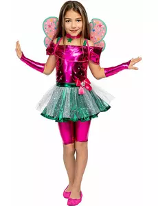 Déguisement Flora Winx™ fille, Taille: 3-4 ans