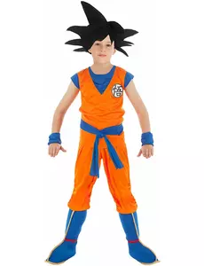 Dragon Ball Z™ Saiyan Goku kostuum voor kinderen, Maat: 5–6 jaar (116 cm)