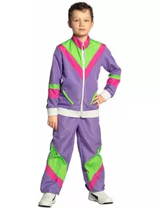 Déguisement jogging rétro enfant, Taille: 4–6 ans (104–116 cm)