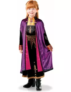 Luxe Anna Frozen 2™ kostuum voor meisjes, Maat: 3–4 jaar (90 tot 104 cm)