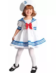 Déguisement marin fille, Taille: 3–4 ans (92–104 cm)