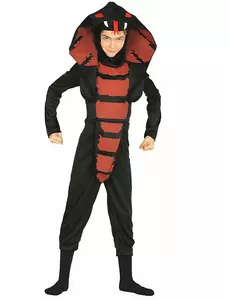 Ninja cobra kostuum voor jongens, Maat: 5–6 jaar (110–115 cm)