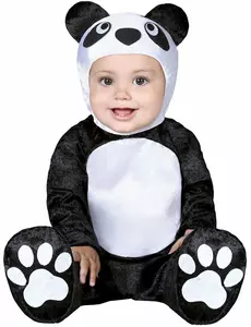 Kleine panda kostuum voor baby's, Maat: 12–18 maanden (82–88 cm)