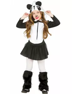 Panda tutu vermomming voor meisjes, Maat: 3–4 jaar (95–105 cm)