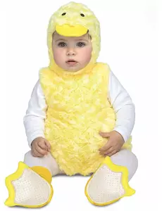 Déguisement petit canard peluche jaune, Taille: 0–6 mois (68 cm)