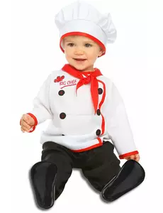 Déguisement petit chef bébé, Taille: 1–2 ans (80-92 cm)