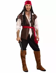 Stijlvol piraten kostuum voor volwassenen, Maat: L
