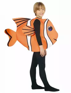 Déguisement poisson clown enfant, Taille: 5–6 ans (110–115 cm)