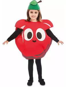 Rode appelkostuum voor kinderen, Maat: 3–4 jaar (92–104 cm)