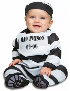 Déguisement prisonnier rayé bébé