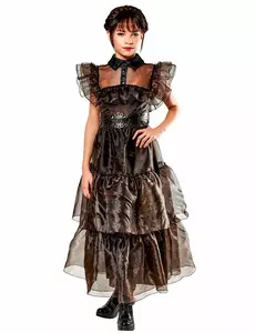 Déguisement robe de bal Mercredi Addams™ enfant, Taille: 11–13 ans (142–164 cm)