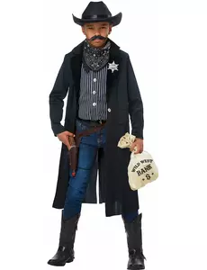 Sheriffkostuum voor kinderen, Maat: 10–12 jaar (148 cm)