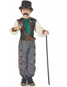 Déguisement steampunk dandy  enfant, Taille: 10–12 ans (130–140 cm)