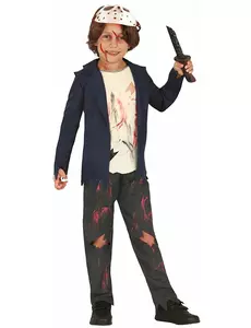 Déguisement tueur à la machette enfant, Taille: 5–6 ans (110–115 cm)