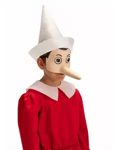 Halfmasker Pinocchio™ latex voor volwassenen