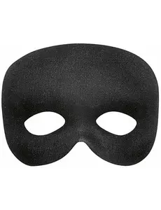 demi-masque noir pour adulte