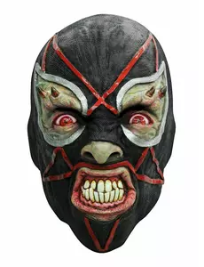 Latex duivelse worstelaar masker voor volwassenen
