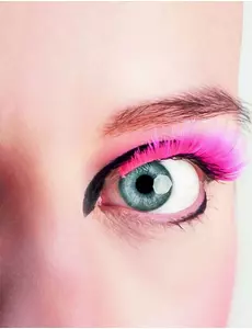 Korte roze valse wimpers