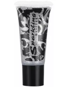 Zilveren glittergel