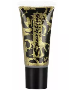 Goudkleurige glittergel