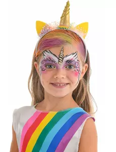 Kit maquillage licorne avec pinceau et éponge fille