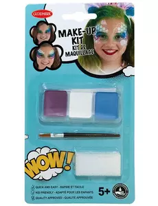 Kit maquillage sirène avec pinceau et éponge fille