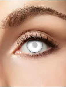 Lentilles de zombie blanches semi opaques 3 mois