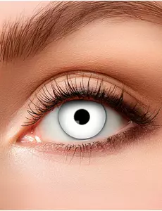 Lentilles fantaisie oeil blanc adulte