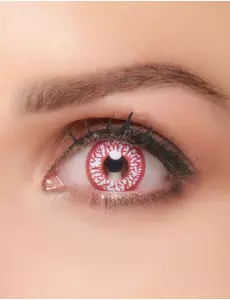 Lentilles fantaisie oeil injecté de sang 1 an adulte Halloween