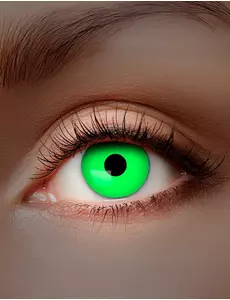 Lentilles fantaisie UV vert adulte 1 mois