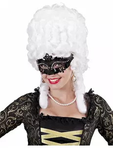 Loup vénitien strass noir adulte