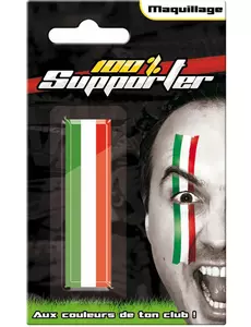 Italiaanse supporter gezicht schmink