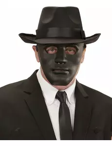 Zwart anoniem masker voor volwassenen