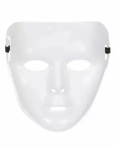 Masque blanc brillant Adulte