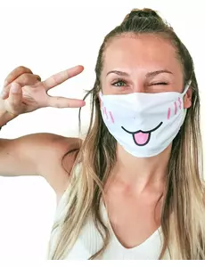 Mondmasker met kattenprint voor volwassenen