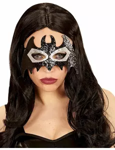 Miss Glitter vleermuis oogmasker voor volwassenen