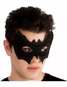 Vleermuis masker van stof met reliëf voor volwassenen