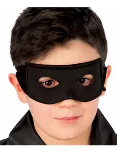 Masque chevalier noir en tissu enfant